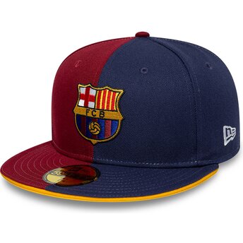 Casquette plate bleue et rouge ajustée 9FIFTY Poly FC Barcelona LALIGA New Era