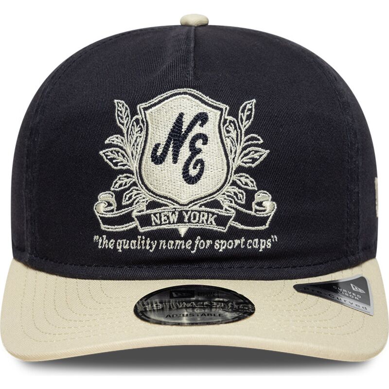 casquette-courbee-bleue-marine-et-beige-ajustable-19twenty-washed-graphic-new-era casquette-courbee-bleue-marine-et-beige-ajustable-19twenty-washed-graphic-new-era