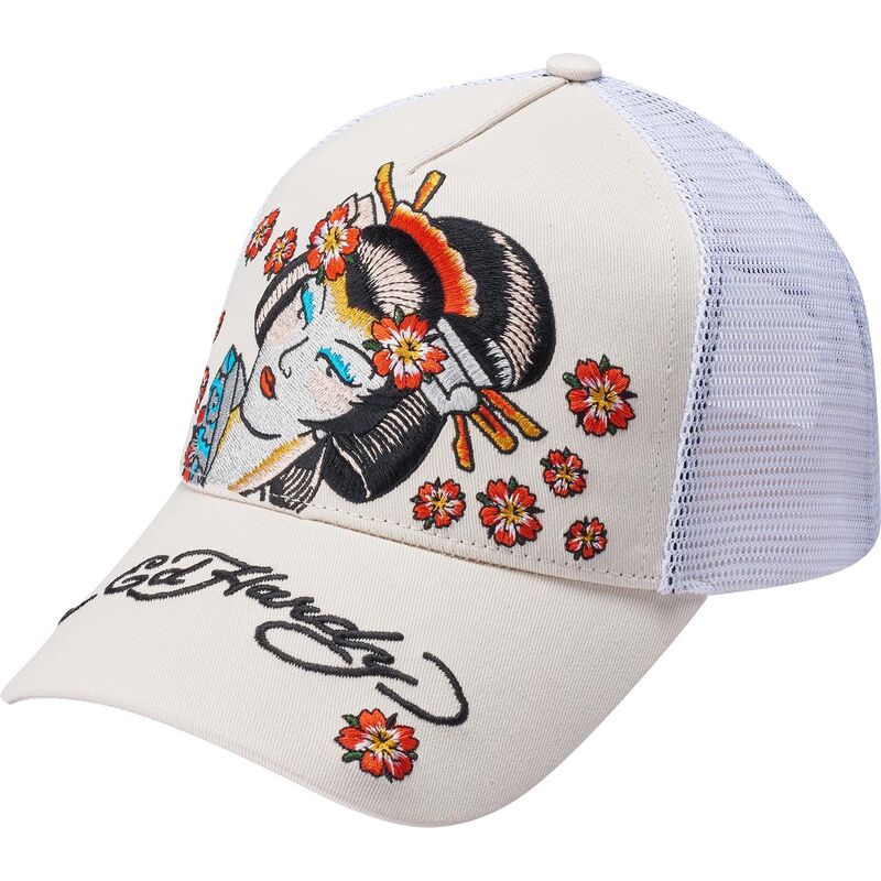 casquette-trucker-beige-tokyo-geisha-ed-hardy casquette-trucker-beige-tokyo-geisha-ed-hardy