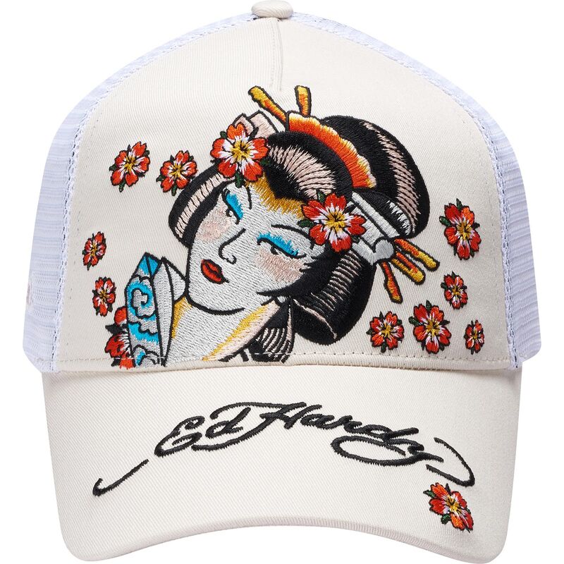 casquette-trucker-beige-tokyo-geisha-ed-hardy casquette-trucker-beige-tokyo-geisha-ed-hardy