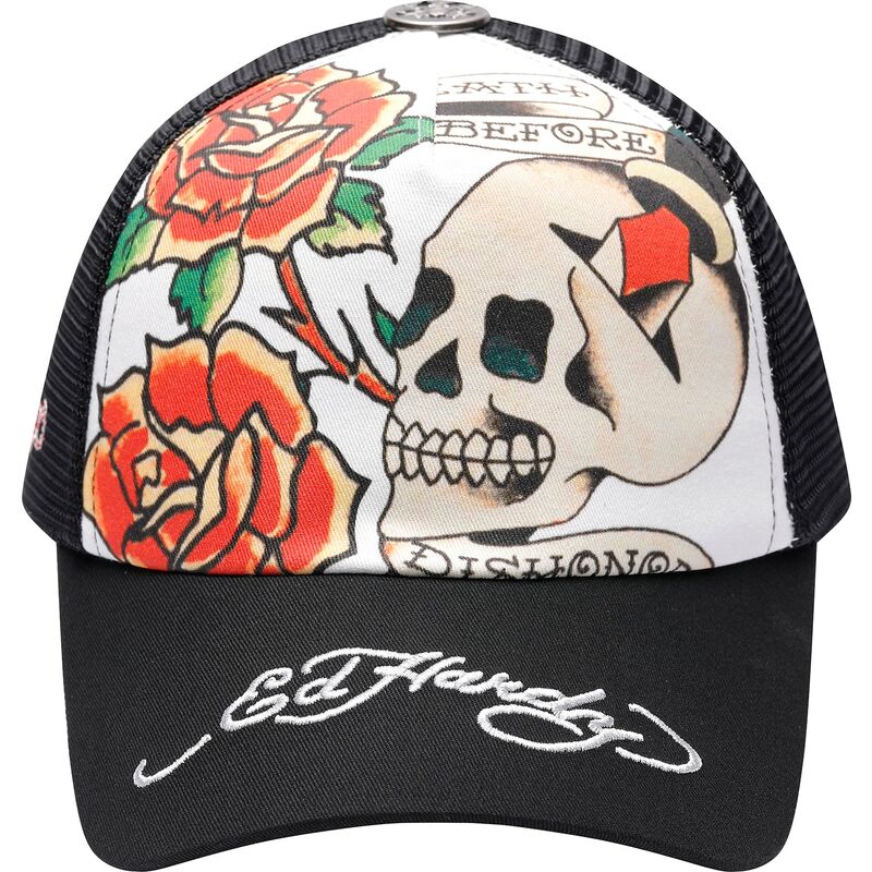 casquette-trucker-noire-et-blanche-before-dishonor-ed-hardy casquette-trucker-noire-et-blanche-before-dishonor-ed-hardy