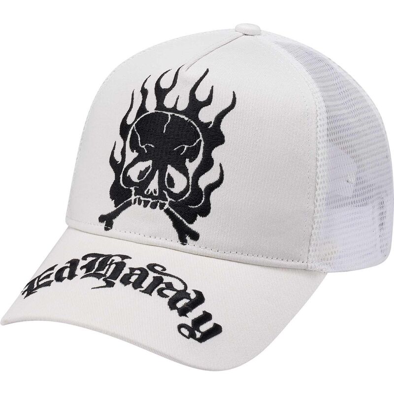 casquette-trucker-blanche-gothic-skull-in-flames-ed-hardy casquette-trucker-blanche-gothic-skull-in-flames-ed-hardy