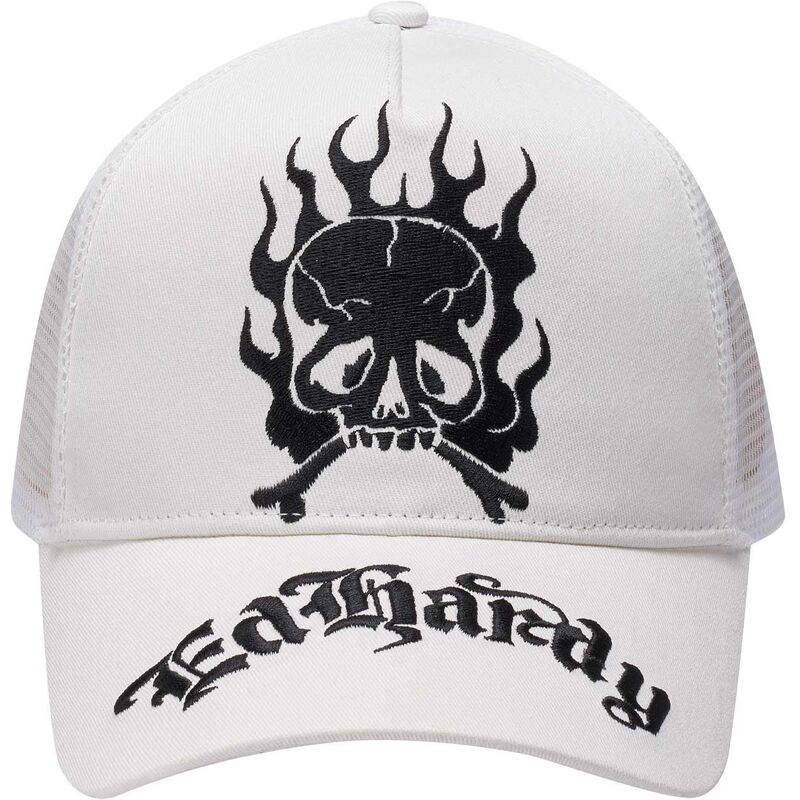 casquette-trucker-blanche-gothic-skull-in-flames-ed-hardy casquette-trucker-blanche-gothic-skull-in-flames-ed-hardy
