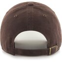 casquette-courbee-marron-ajustable-clean-up-no-loop-label-los-angeles-dodgers-mlb-47-brand
