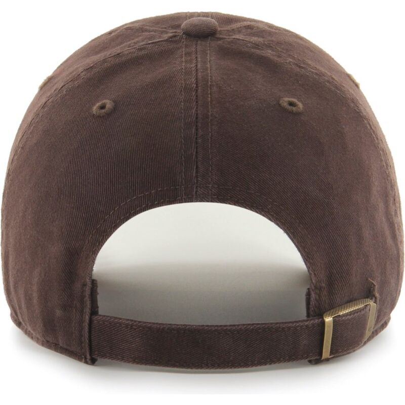 casquette-courbee-marron-ajustable-clean-up-no-loop-label-los-angeles-dodgers-mlb-47-brand