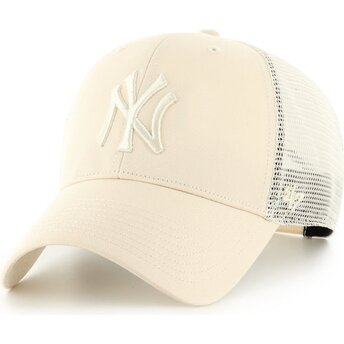 Casquette trucker beige avec logo beige MVP Branson New York Yankees MLB 47 Brand