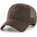 casquette-trucker-marron-avec-logo-marron-mvp-branson-new-york-yankees-mlb-47-brand