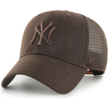 Casquette trucker marron avec logo marron MVP Branson New York Yankees MLB 47 Brand