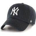casquette-courbee-noire-new-york-yankees-mlb-clean-up-47-brand