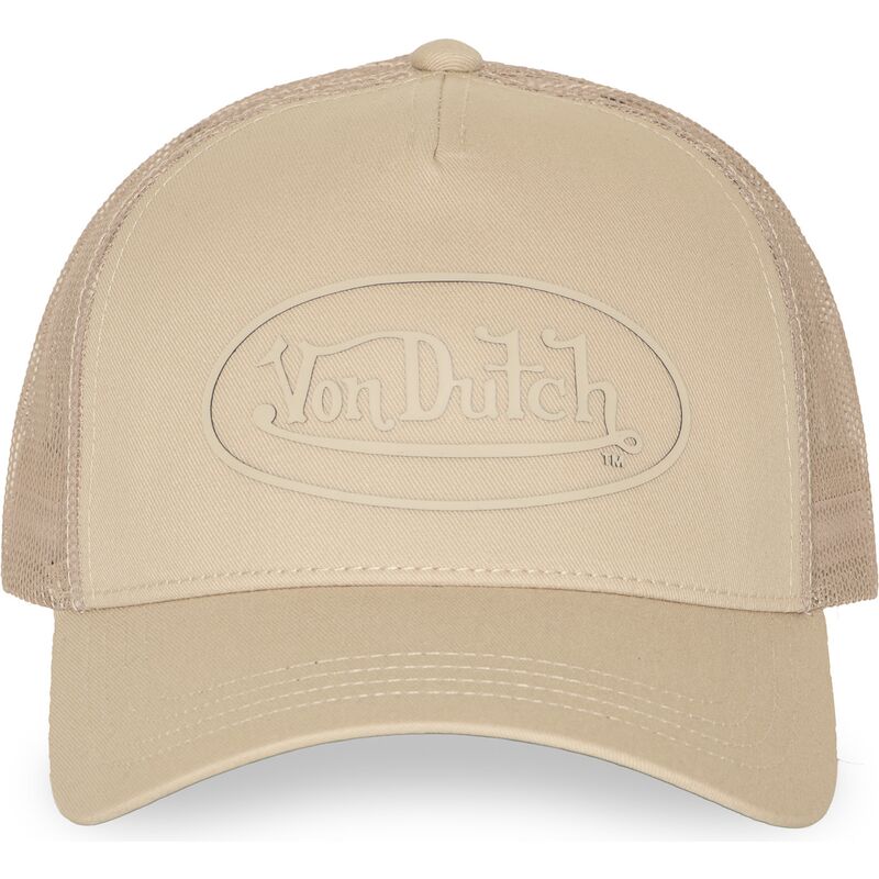casquette-trucker-beige-log23-von-dutch casquette-trucker-beige-log23-von-dutch