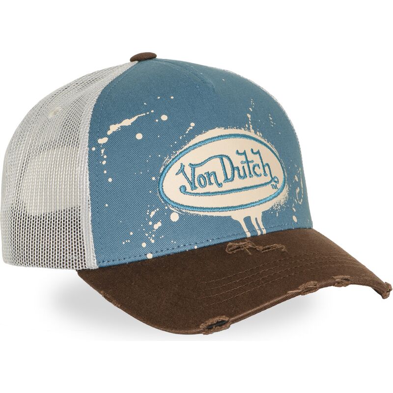 casquette-trucker-bleue-et-marron-tag01-von-dutch casquette-trucker-bleue-et-marron-tag01-von-dutch