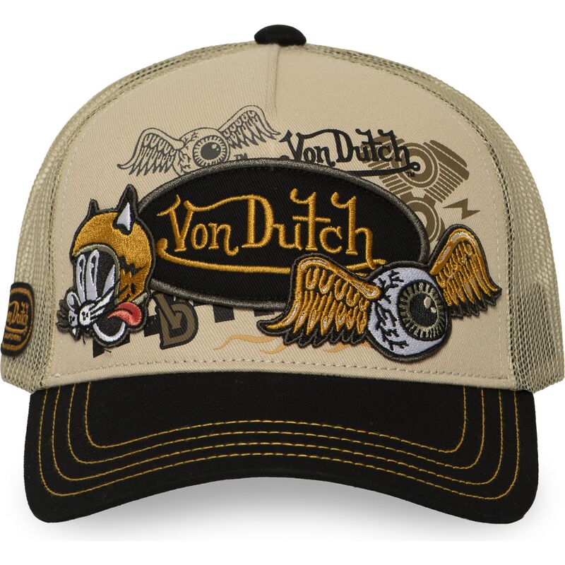 casquette-trucker-beige-et-noire-patches19-von-dutch