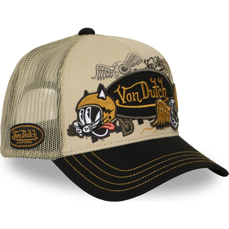 casquette-trucker-beige-et-noire-patches19-von-dutch
