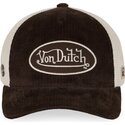 casquette-trucker-marron-et-beige-ajustable-lof-b49-von-dutch