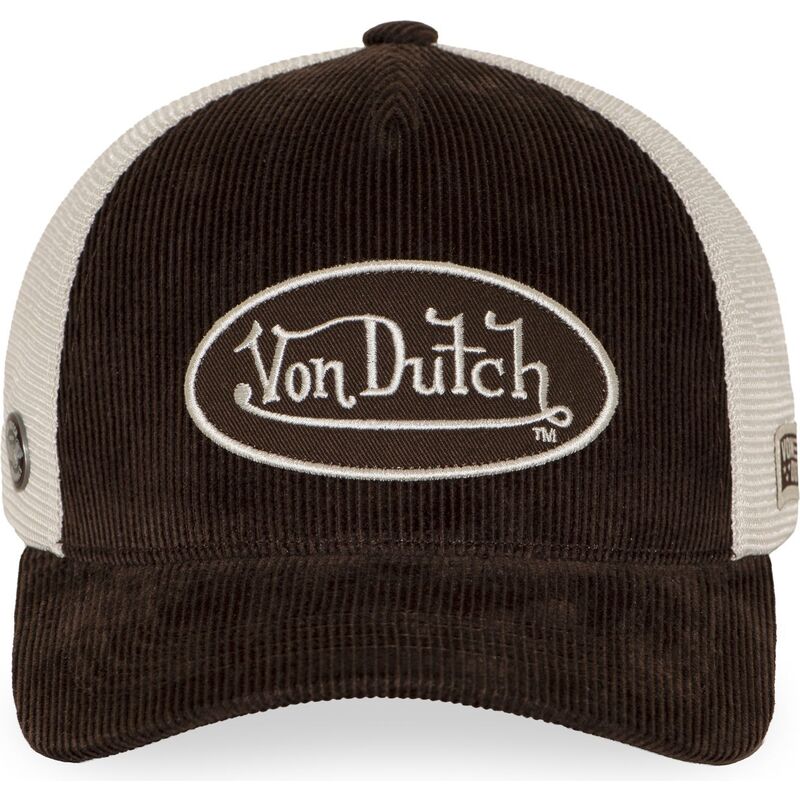 casquette-trucker-marron-et-beige-ajustable-lof-b49-von-dutch casquette-trucker-marron-et-beige-ajustable-lof-b49-von-dutch