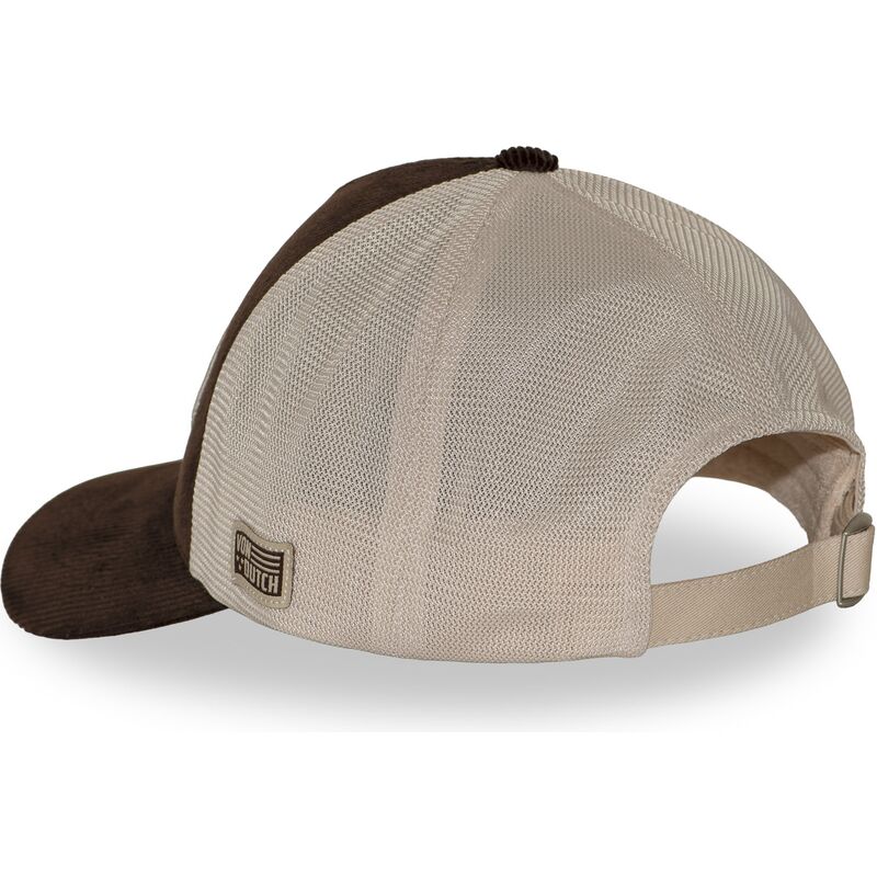 casquette-trucker-marron-et-beige-ajustable-lof-b49-von-dutch casquette-trucker-marron-et-beige-ajustable-lof-b49-von-dutch