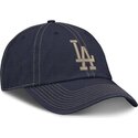 casquette-courbee-bleue-marine-ajustable-avec-logo-beige-fathers-club-unstructured-organic-cotton-los-angeles-dodgers-mlb-nike