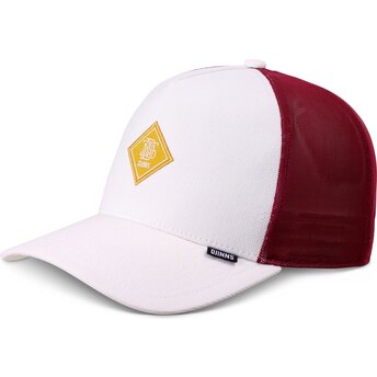 Casquette trucker blanche et rouge HFT FineFine Mesh Djinns