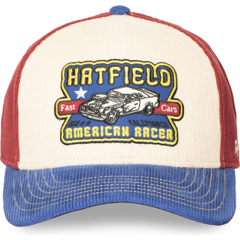 casquette-courbee-beige-rouge-et-bleue-snapback-semi-car-hatfield casquette-courbee-beige-rouge-et-bleue-snapback-semi-car-hatfield