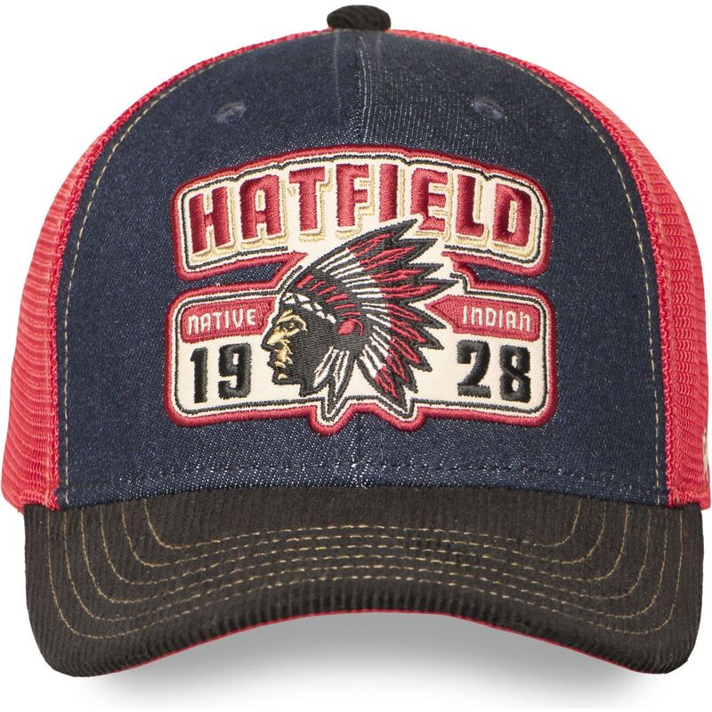 casquette-trucker-bleue-marine-rouge-et-noire-semi-nat-hatfield casquette-trucker-bleue-marine-rouge-et-noire-semi-nat-hatfield
