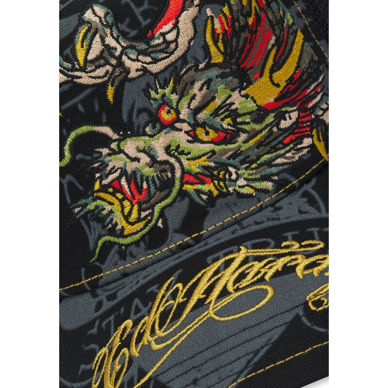 casquette-trucker-noire-crawling-dragon-ed-hardy