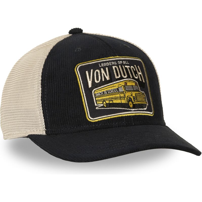 casquette-trucker-bleue-marine-et-beige-sem14-von-dutch