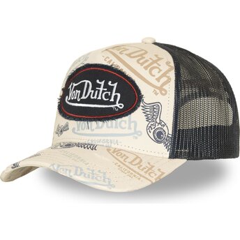 Casquette trucker beige CAFE11 Von Dutch