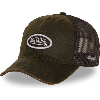 Casquette trucker marron et grenat MAC17 Von Dutch