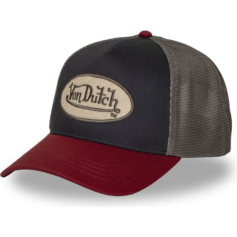casquette-trucker-bleue-marine-et-rouge-terry21-von-dutch casquette-trucker-bleue-marine-et-rouge-terry21-von-dutch