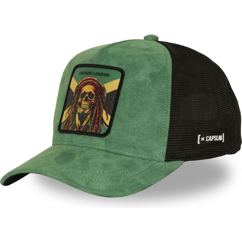 casquette-trucker-verte-et-noire-bob-marley-reggae-legend-sta1-reg-famous-capslab casquette-trucker-verte-et-noire-bob-marley-reggae-legend-sta1-reg-famous-capslab