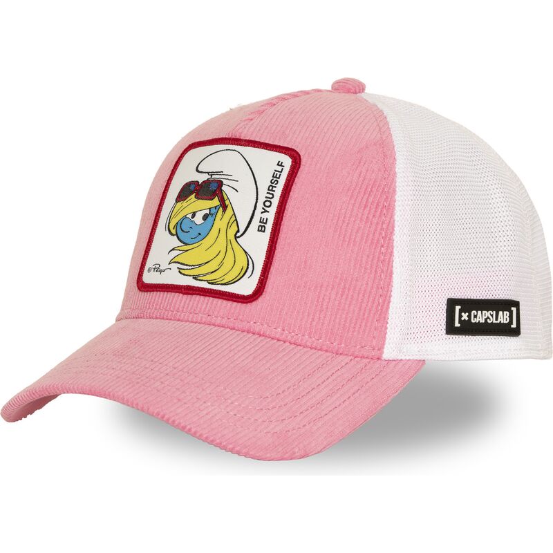 casquette-trucker-rose-et-blanche-la-schtroumpfette-smu3-sof-les-schtroumpfs-capslab casquette-trucker-rose-et-blanche-la-schtroumpfette-smu3-sof-les-schtroumpfs-capslab
