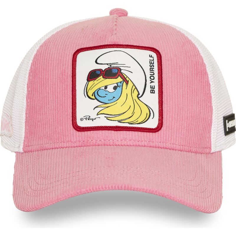 casquette-trucker-rose-et-blanche-la-schtroumpfette-smu3-sof-les-schtroumpfs-capslab casquette-trucker-rose-et-blanche-la-schtroumpfette-smu3-sof-les-schtroumpfs-capslab