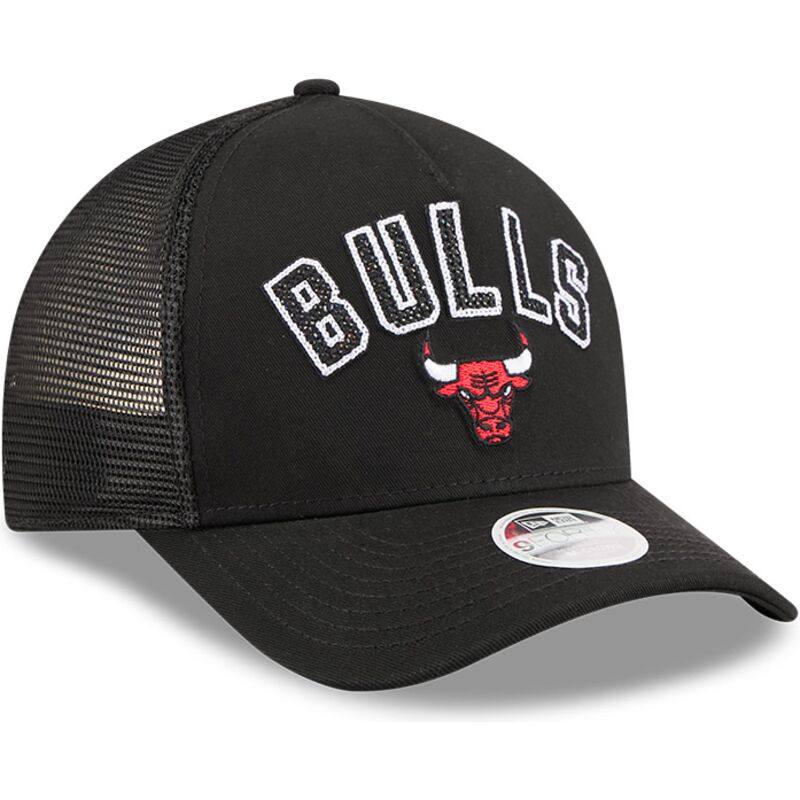 casquette-trucker-noire-9forty-m-crown-a-frame-pomp-chicago-bulls-nba-new-era casquette-trucker-noire-9forty-m-crown-a-frame-pomp-chicago-bulls-nba-new-era