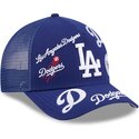 casquette-trucker-bleue-9forty-m-crown-a-frame-all-over-los-angeles-dodgers-mlb-new-era