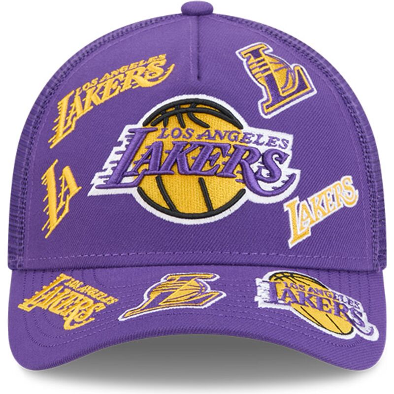 casquette-trucker-violette-9forty-m-crown-a-frame-all-over-los-angeles-lakers-nba-new-era