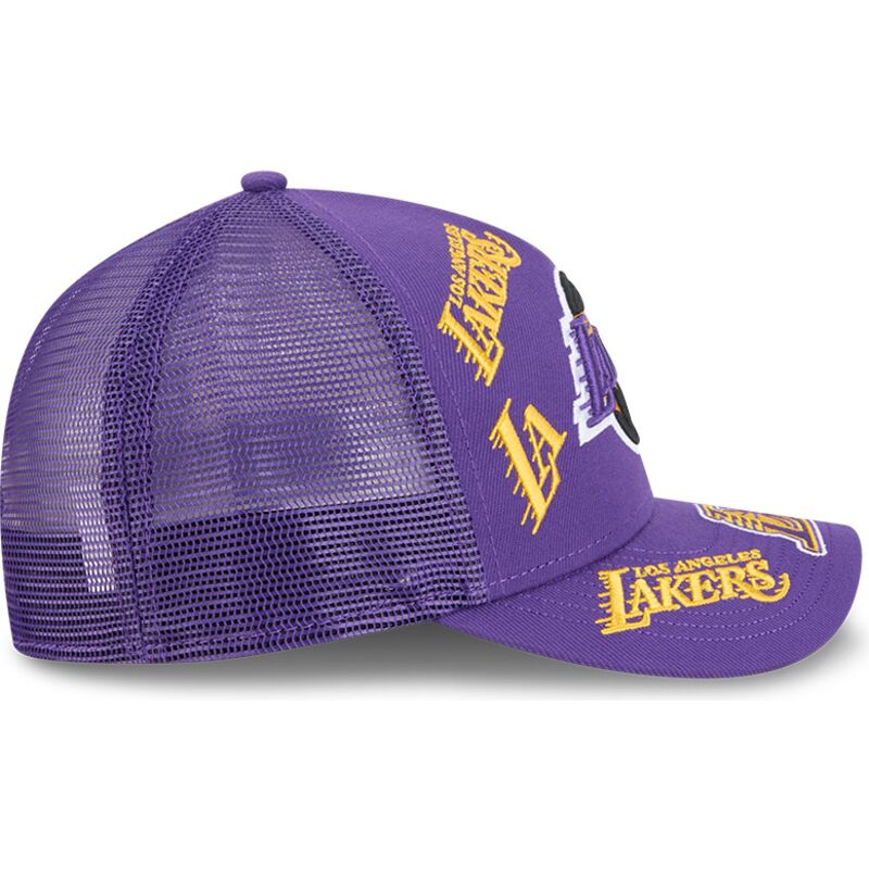 casquette-trucker-violette-9forty-m-crown-a-frame-all-over-los-angeles-lakers-nba-new-era
