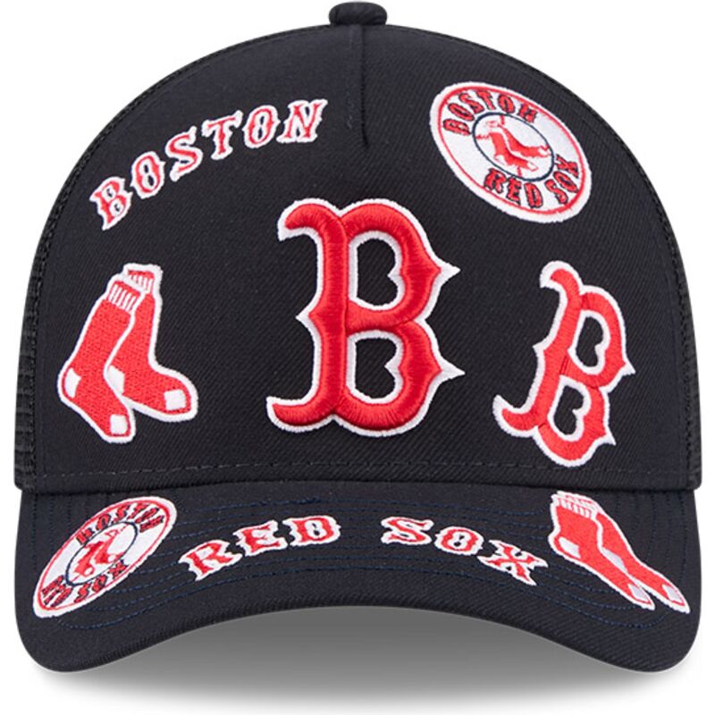 casquette-trucker-bleue-marine-9forty-m-crown-a-frame-all-over-boston-red-sox-mlb-new-era