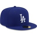 casquette-plate-bleue-ajustee-59fifty-rhinstone-badge-los-angeles-dodgers-mlb-new-era
