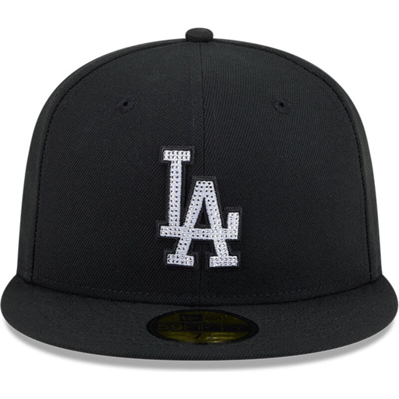 casquette-plate-noire-ajustee-59fifty-rhinestone-los-angeles-dodgers-mlb-new-era casquette-plate-noire-ajustee-59fifty-rhinestone-los-angeles-dodgers-mlb-new-era