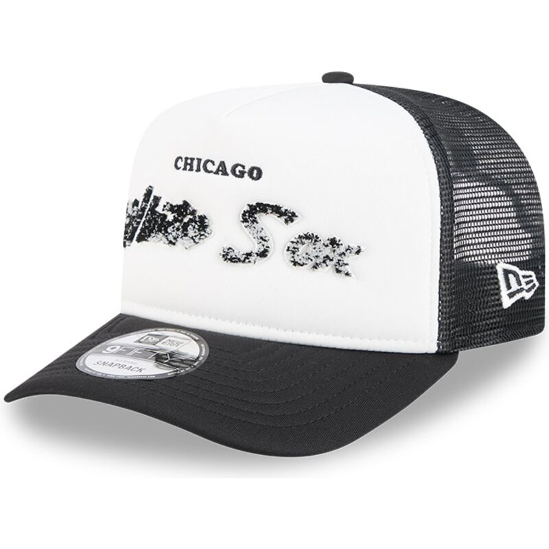 casquette-trucker-noire-et-blanche-9fifty-a-frame-na-lifestyle-f1-chicago-white-sox-mlb-new-era