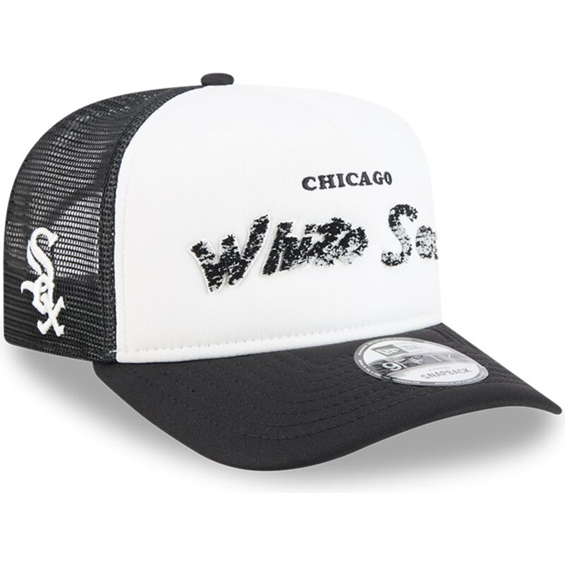 casquette-trucker-noire-et-blanche-9fifty-a-frame-na-lifestyle-f1-chicago-white-sox-mlb-new-era