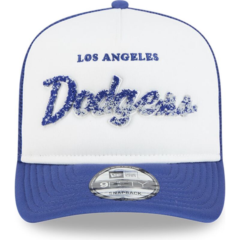 casquette-trucker-bleue-et-blanche-9fifty-a-frame-na-lifestyle-f1-los-angeles-dodgers-mlb-new-era