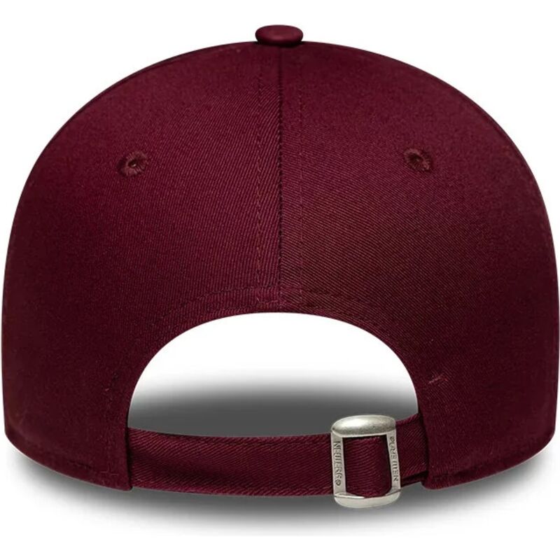 casquette-courbee-rouge-ajustable-pour-femme-avec-logo-rose-9forty-metallic-logo-new-york-yankees-mlb-new-era