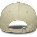 casquette-courbee-beige-ajustable-avec-logo-marron-9twenty-denim-new-york-yankees-mlb-new-era