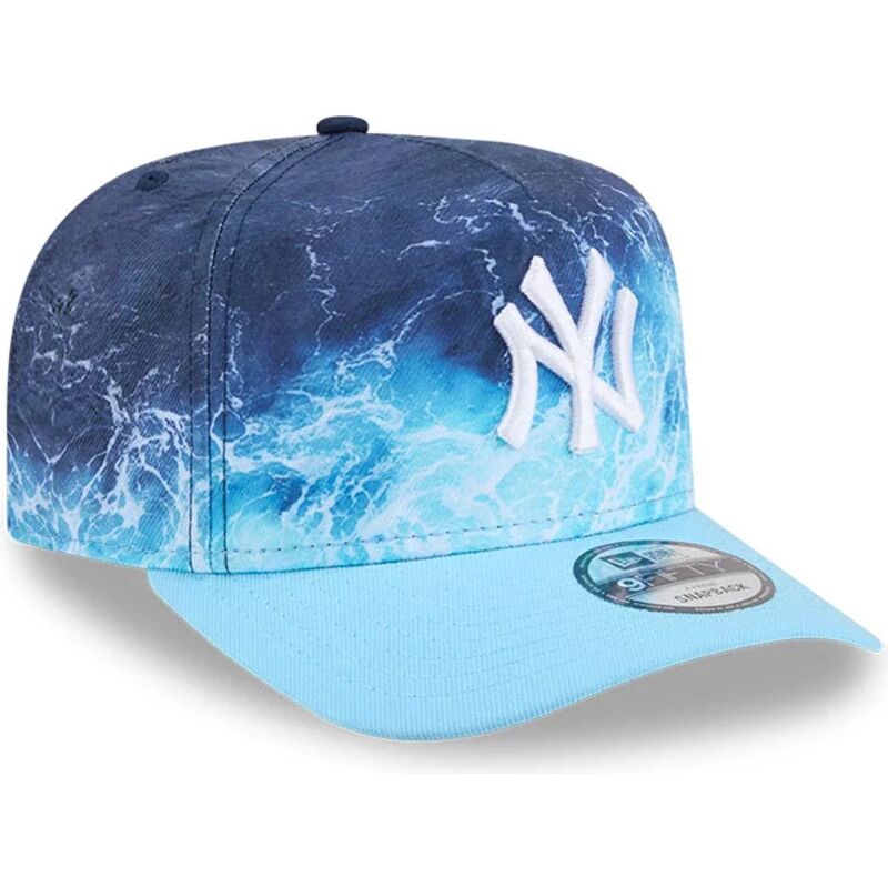 casquette-courbee-bleue-snapback-9fifty-a-frame-deep-water-new-york-yankees-mlb-new-era