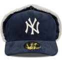 casquette-courbee-bleue-marine-ajustee-59fifty-cord-dog-ear-new-york-yankees-mlb-new-era