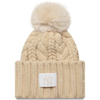 Bonnet avec pompom beige pour enfant Cable New York Yankees MLB New Era