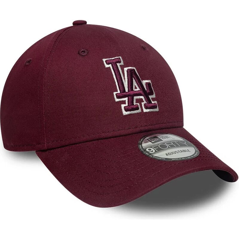 casquette-courbee-grenat-ajustable-avec-logo-grenat-9forty-team-outline-los-angeles-dodgers-mlb-new-era casquette-courbee-grenat-ajustable-avec-logo-grenat-9forty-team-outline-los-angeles-dodgers-mlb-new-era