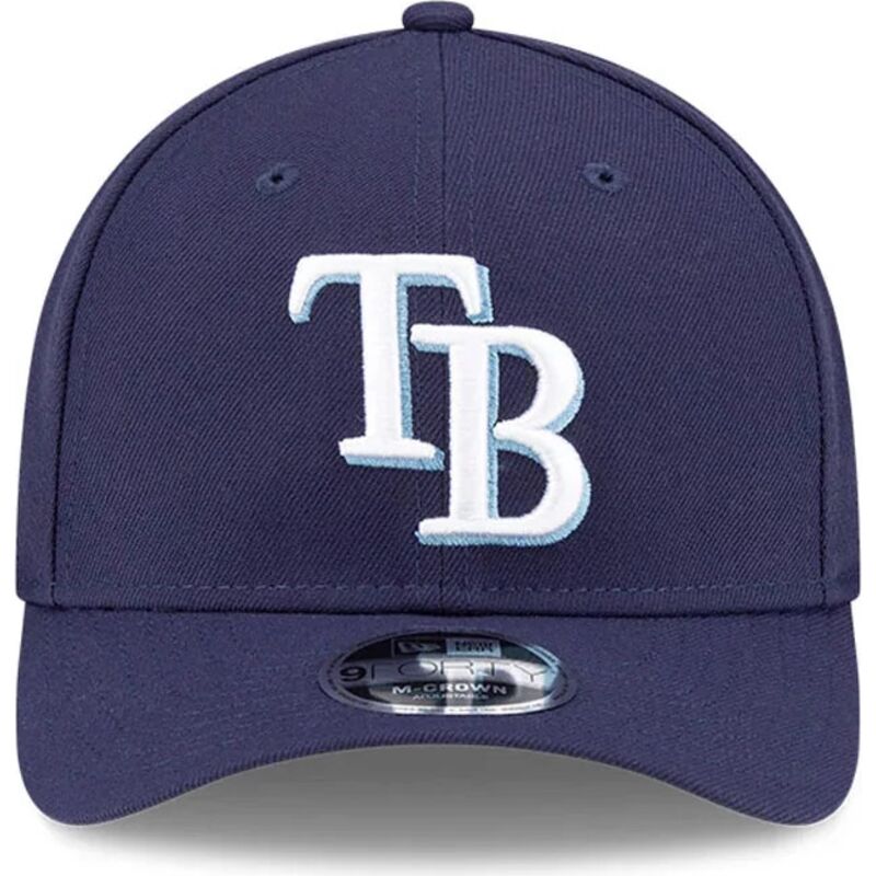 casquette-courbee-bleue-marine-snapback-9forty-m-crown-player-replica-tampa-bay-rays-mlb-new-era