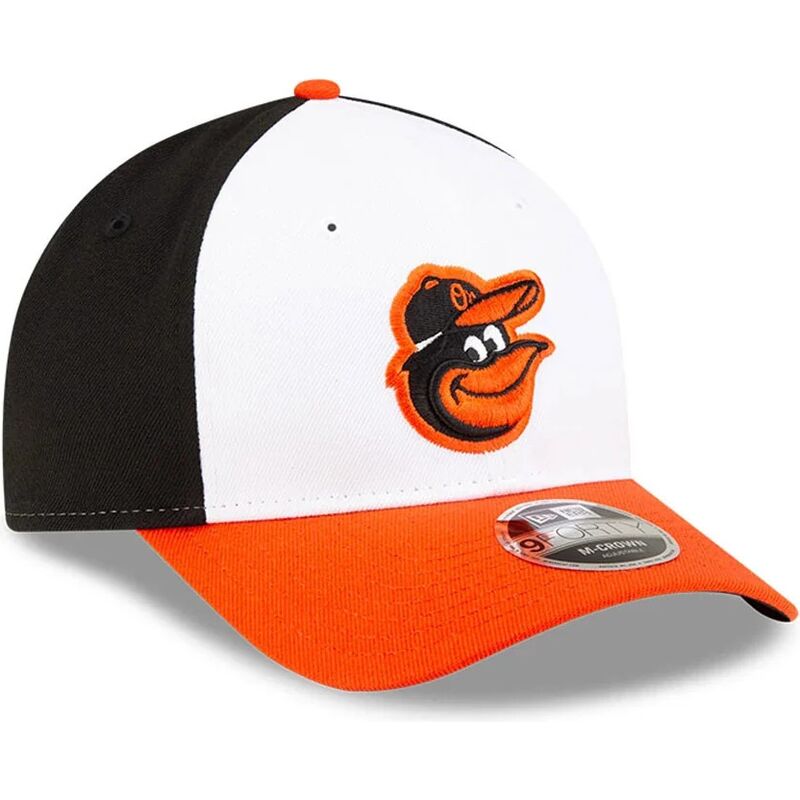 casquette-courbee-orange-et-noire-snapback-9forty-m-crown-player-replica-baltimore-orioles-mlb-new-era
